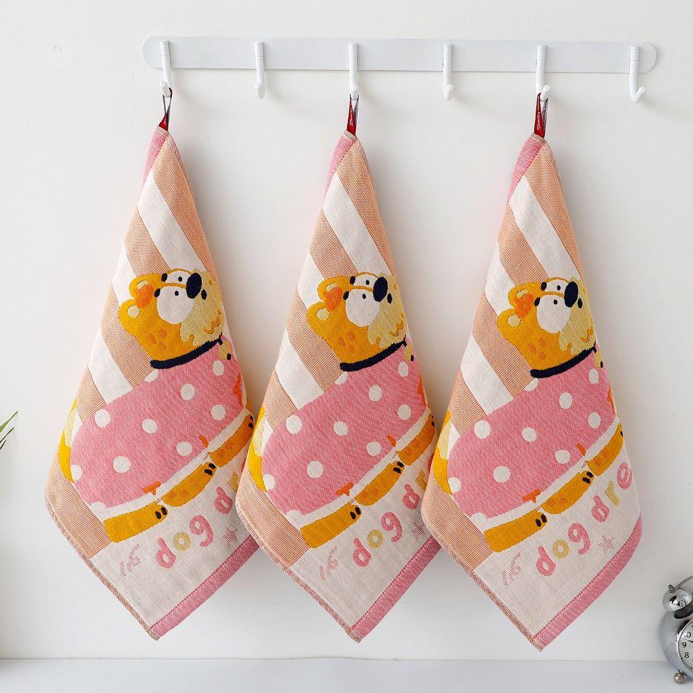 34x40cm Large Hand Towel 4 Layer Cotton Gauze Pure Cotton Dish Cloth Kindergarten Children