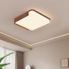 Pre-Owned Wabi-Sabi Cloud Cream Ceiling Light, Retro Walnut Finish for Living Room or Bedroom