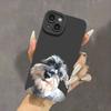 Милый шнауцер Эстетичный чехол для телефона iPhone 17 16 15 14 13 12 11 Pro/ Max/Plus Противоударный
