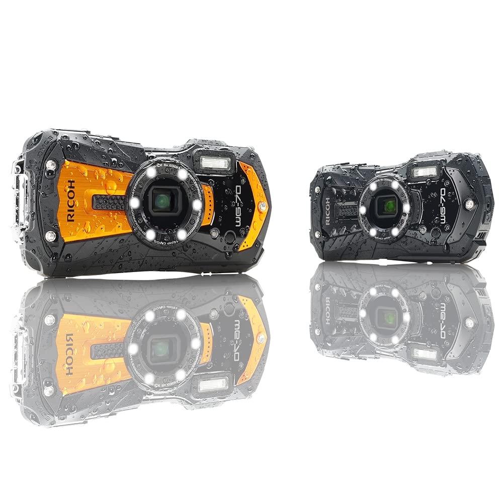 Ricoh WG-70 Orange Ricoh подлинная водонепроницаемая цифровая камера 14м водонепроницаемость (2 часа непрерывно) 1,6 м ударопрочный пылезащитный -10℃ морозостойкий Tough b