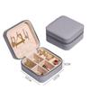 Portable Jewelry Storage Box Jewelry Organizer Display Travel Jewelry Case Boxes Button Leather Zipper Jewelers Joyero