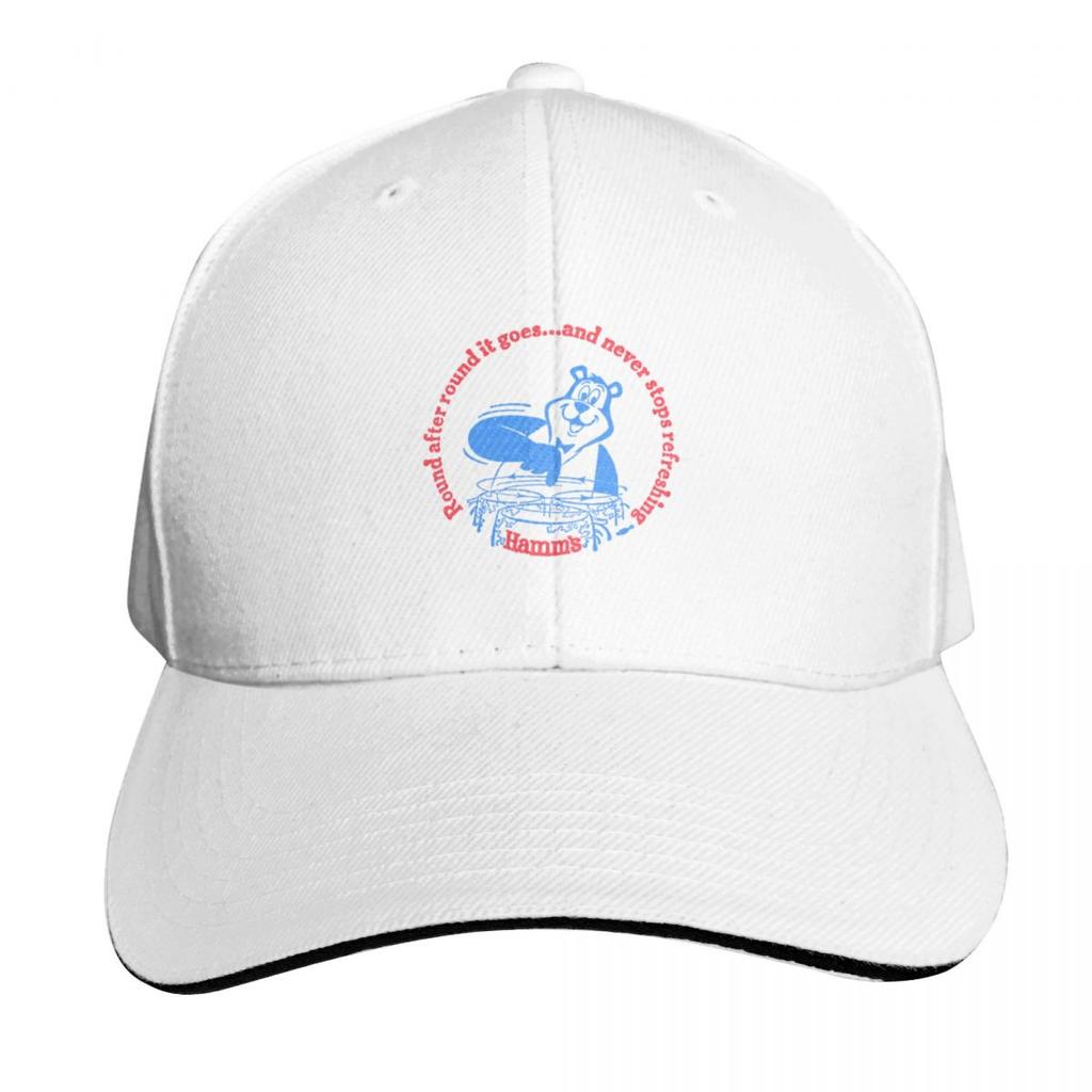 Hamms Beer Vintage Beer Lover Gift Baseball Cap Big Size Hat Winter hat Unisex hat Sun Cap Golf Wear Unisex Womens