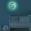 20 см 3D большая луна флуоресцентная наклейка на стену съемная светящаяся в темноте наклейка