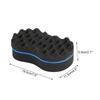 Magic Barber Locking Double Sided Sponge Hair Brush Afro Curl Wave Multi-holes