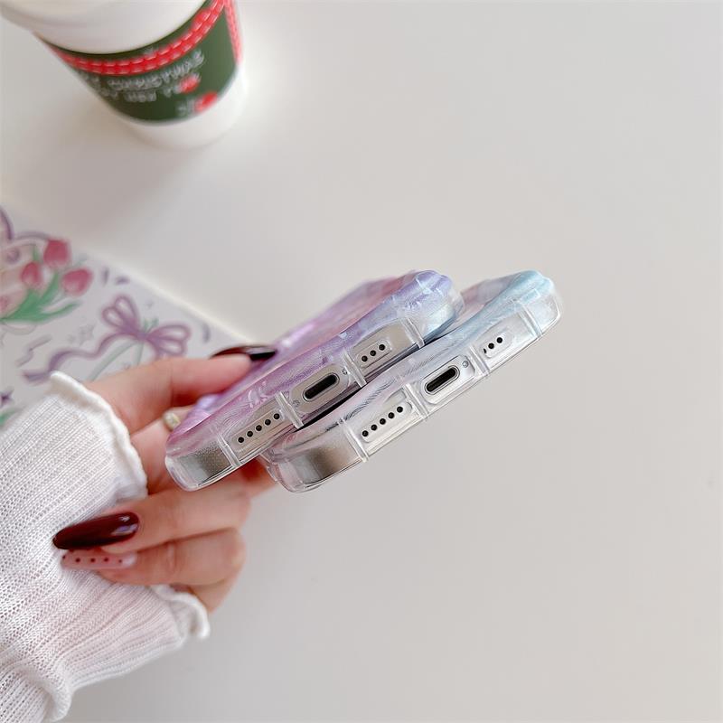 Мягкий чехол в форме волны с милым мультяшным рисунком для Realme 11 C55 C53 Samsung S23 Ultra A53 Redmi Note 12 Note 11 Pro IPhone Vivo Y35 Y02 Tecno Spark 10C, чехол из ТПУ