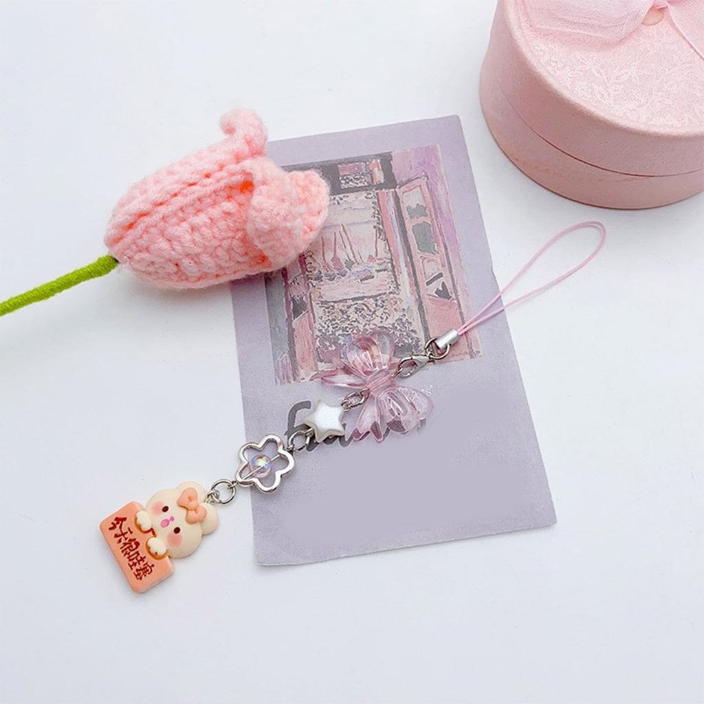 Бантик Подвеска Сердце Ремешок для Мобильного Телефона Цепочка для Телефона Съемный Бисером Шнурок для Телефона Ручной Работы Брелоки для Кошелька Сумки