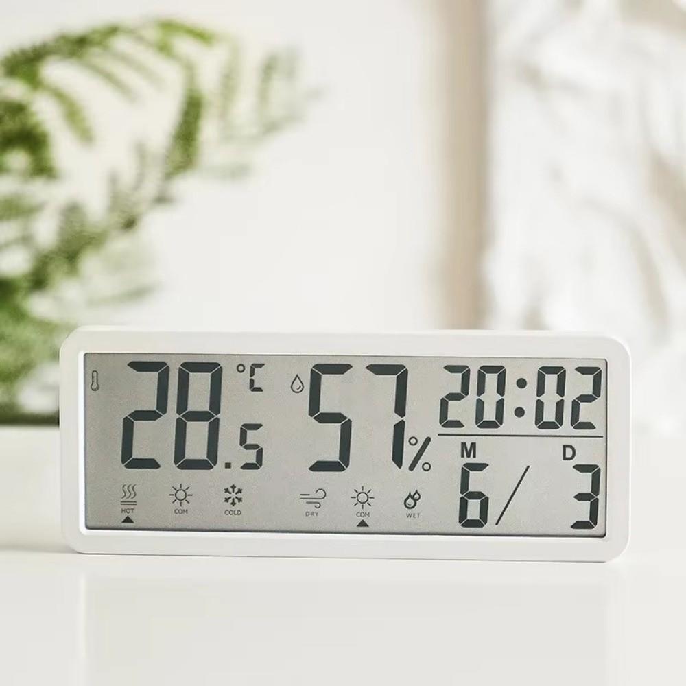 Temperature LCD Digital Wall Clock Humidity Desktop Clock Digital Wall Clock Living Room