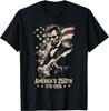 Футболка с изображением Авраама Линкольна, играющего на гитаре, 4 июля, 250-летие