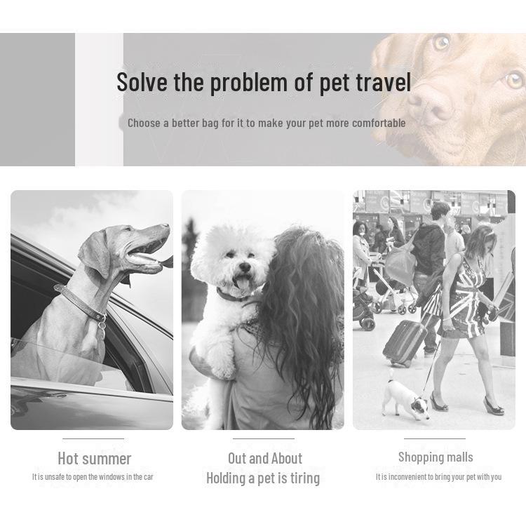 Qisheng LDLC Большая вместительная дышащая складная сумка для путешествий для домашних животных на одно плечо