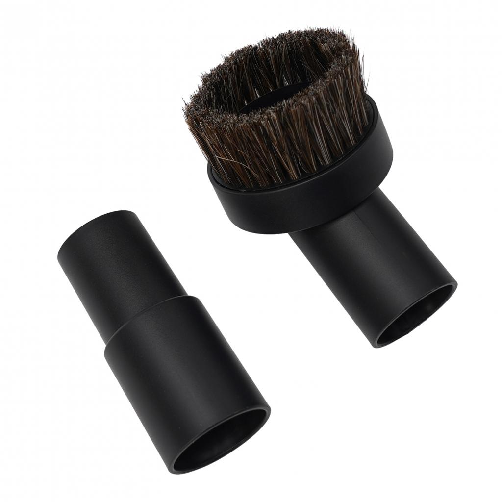 Horse Hair Brush Horse Hair Round Brush PP Plastic 32mm 35mm