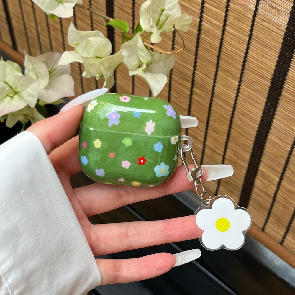 Подходит для Apple AirPods 1 / 1-го поколения, чехол для наушников с маленьким свежим цветком, чехол с персонализированным браслетом для PRO1, защитный чехол для PRO1