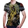 Men's Round Neck T-shirt, Heavy Metal Rock 3d Shirt, Oversized Casual Harajuku Street Clothing, Hip-hop Fashion Clothing Tops