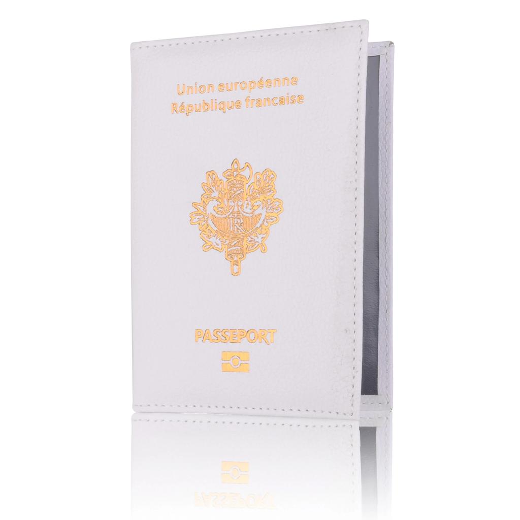 High Quality Pu Passport Protective Cover Bank Card Holder Travel Document Fashion Men and Women French Passport Cover Wallet