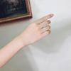 Женское медное кольцо в форме открытой веточки в корейском стиле – свежий, художественный и простой дизайн