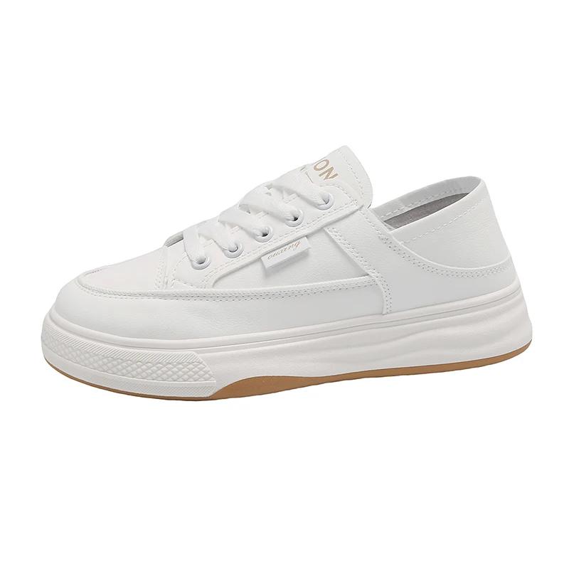 Женская обувь, летняя, новая, оригинальная, на толстой подошве, маленькие белые туфли, американская модная повседневная обувь для женщин