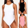 Fashion Sexy Women's Sleeveless Slim Ladies Bodysuit Solid Jumpsuit