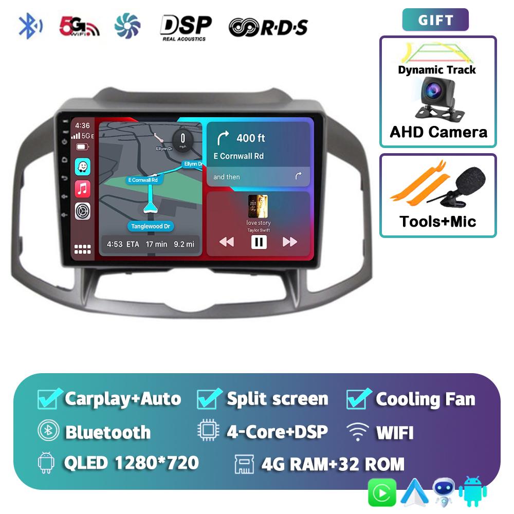 Android 14 Carplay Auto Car Radio For Chevrolet Captiva 1 2011-2016 GPS Navigation Multimedia Video Player Stereo Head Unit DSP