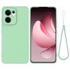 Для OPPO Reno13 F 4G / 5G Чехол для телефона из жидкого силикона чистого цвета, противоударный