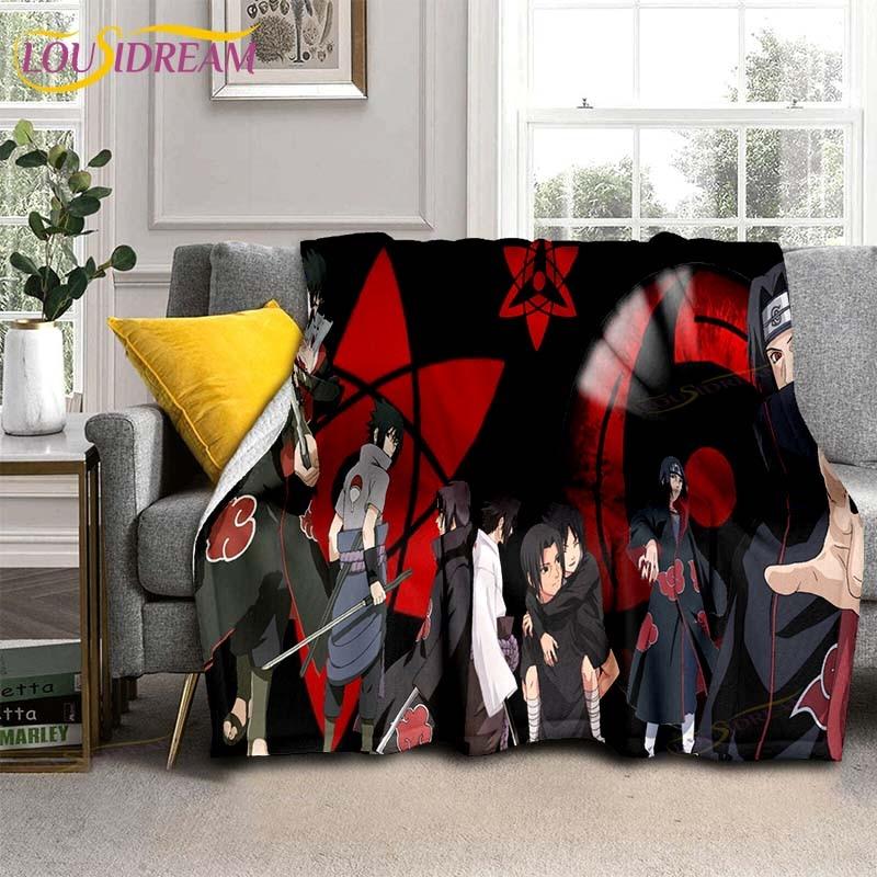 Одеяло с рисунком аниме «Наруто», пододеяльник для дивана, дорожное постельное белье, фланелевое одеяло, покрывало