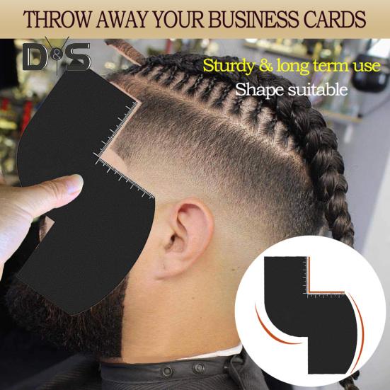1 шт./1 набор парикмахерских карт для улучшения цвета линии роста волос с индикатором измерения, инструмент для придания формы бороде, руководство по мужской линии роста волос, подравнивание бороды, окантовка