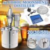 50L 304 Stainless Steel Alcohol Distiller Brew Kit Distillation Purifying Alcohol Brewing Making Alcohol Making Tools