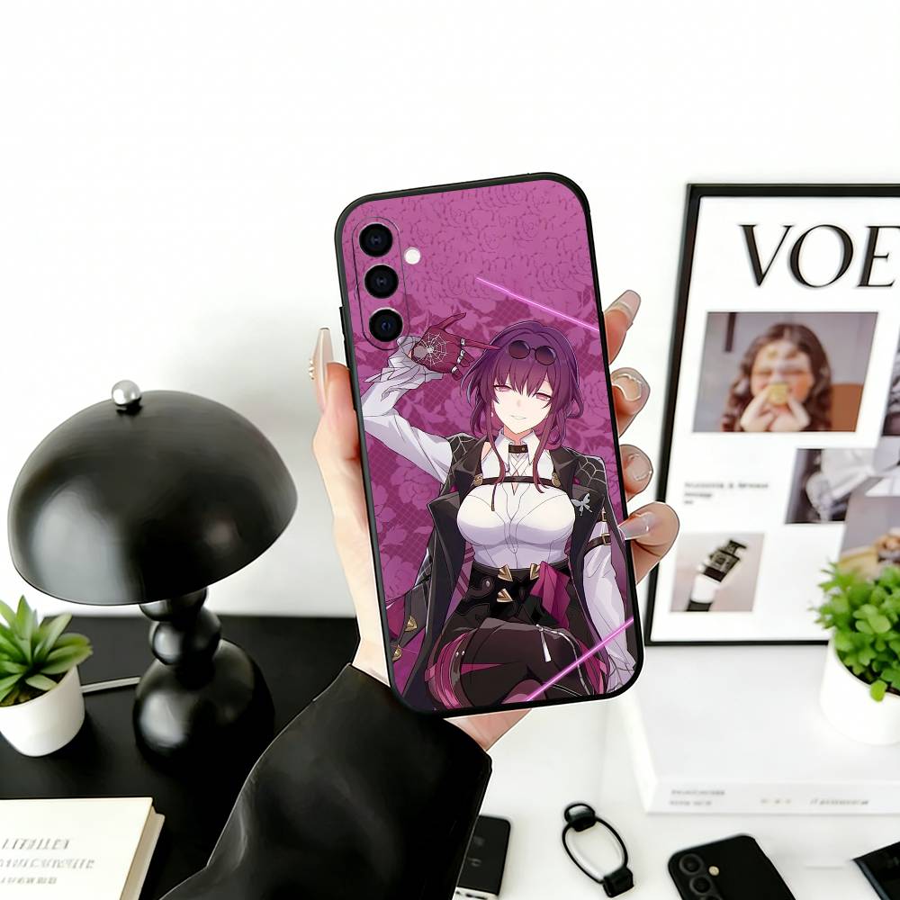 Чехол для телефона H-Honkai S-Star R-Rail для Samsung Galaxy A73, A72, A71, A70, A53, A52, A51, Мягкий силиконовый черный чехол