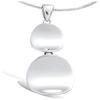 [G2791] - Silver Pendant 'Choreography' (rhodium-plated) - 14 and 18 Mm