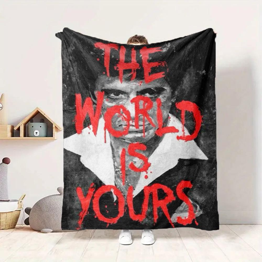 World Ownership Flannel Blanket Throw Blanket Soft Warm Sofa Bed Camping Home Decor Unique Christmas Gift C921164