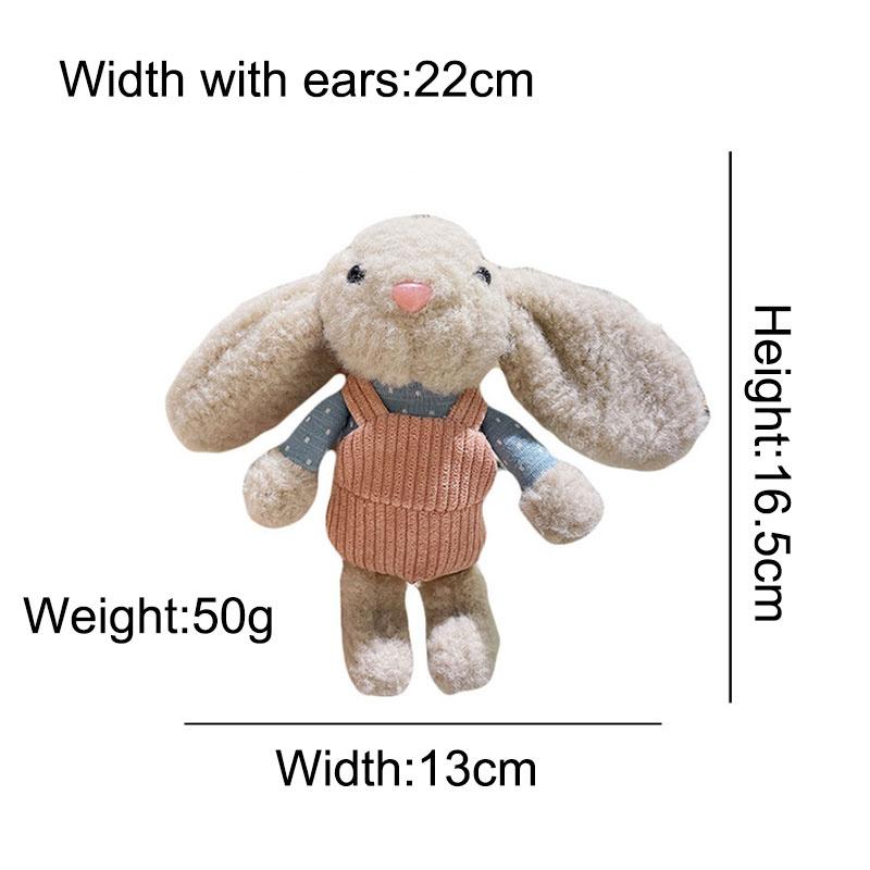 Плюшевый маленький рюкзак Зайчик Брелок-подвеска Кукла Брелок для машины Плюшевая игрушка