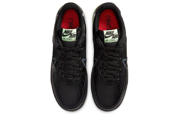 Nike Air Force 1 React Черный Фиолетовая Звезда Едва Ли Желтый CD4366-001