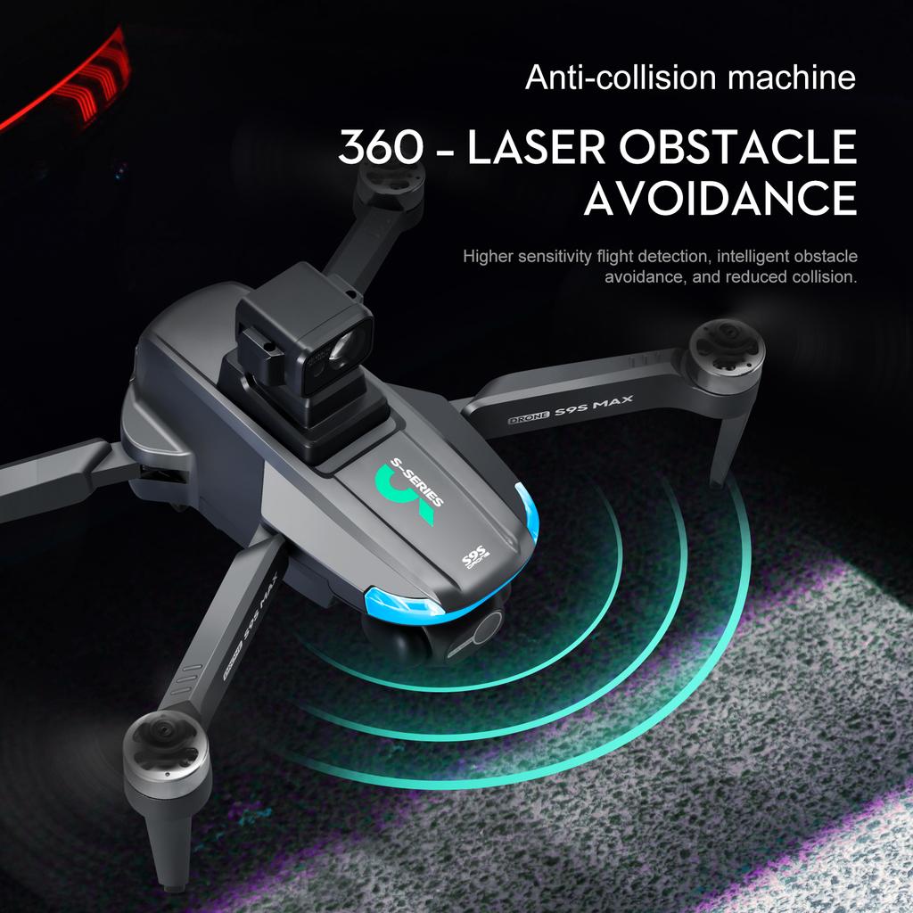 New S9S GPS Drone 8K Professional HD EIS Cameras 2-axis Gimbal 5G WIFI Brushless Obstacle Avoidance Foldable RC Quadcopter Toys