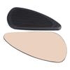 2Pcs Anti Slip Traction Pad Gas Fuel Tank Stickers Protector for Retro Motorcycle (Black)