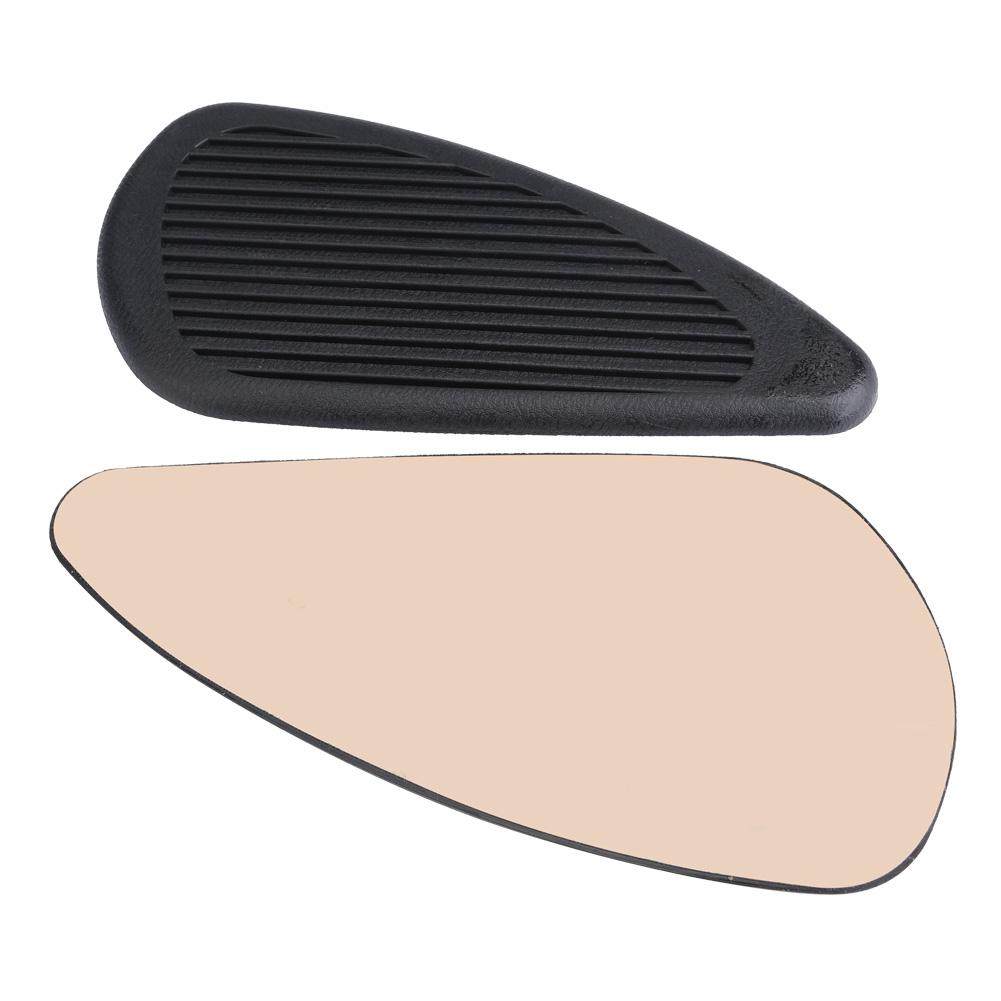 2Pcs Anti Slip Traction Pad Gas Fuel Tank Stickers Protector for Retro Motorcycle (Black)