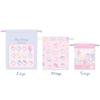 Marimo Craft Sanrio Моя Мелоди 50-летие Girly Pop Сердце Набор из 3 штук Сумка-мешок, [L] Прибл.. Ш180 x В230 мм, [M] Прибл.. Ш150 x В190 мм, [S]