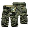Шорты мужские средней посадки, эластичный пояс, застежка-молния, камуфляжный принт, много карманов, карго, уличная одежда
