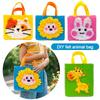 Plush Animals DIY Felt Animal Bag Soft Yarn Handbag Material Kits Beginner
