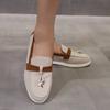 2024 Hot-selling New Slip-on Color-blocked Women's Loafers Women's Spring and Autumn Casual Flat Shoes Single Shoes Plus Size