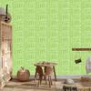 Polynesian Geometric Pattern Wallpaper Lime 50x1000