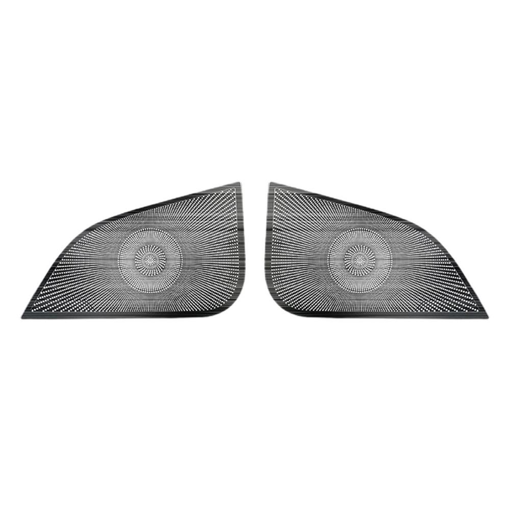 Для Tesla Model 3 Крышка динамика из нержавеющей стали Передняя колонка Крышка рогового кожуха Крышка динамика для Model 3 Звуковая декоративная накладка