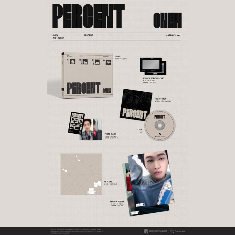 ONEW (SHINee) – 2nd Album PERCENT (Digipack Ver.)