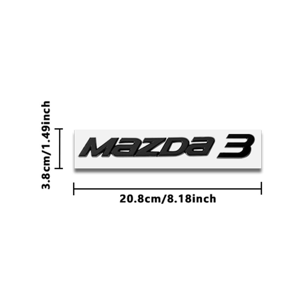 1PCS Car ABS Letter Logo Sticker Body Trunk Decoration Sticker Accessories For Mazda 3 5 6 7 Axela CX-5 CX-3 CX-4 Atenza Demio bv5
