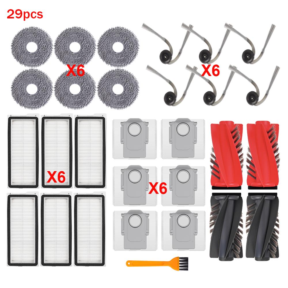 Для Roborock Qrevo Curv/S1V/Curv S1X/Curv 1A1/1XC/C Pro/C/CurvC/P11 PRO Пылесоса Основная Боковая Щетка Фильтр Тряпка для Швабры Мешки для Пыли Запчасти