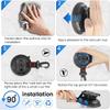 2/4Pcs Upgrade Heavy Duty Rotating Vacuum Suction Cups Anchor Hooks With 2/4Pcs Buckles,Large Hook Suction Cup Hangers,Strong Suction Cup Hook For RV