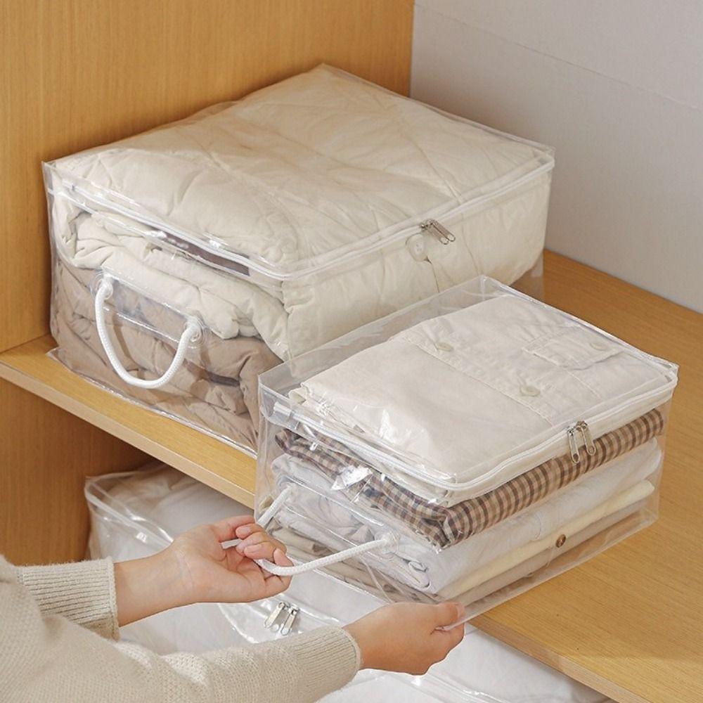 Large Capacity Clear Quilt Storage Bag Dust-proof Sweater Storage Bag Clothes Storage Bag Wardrobe