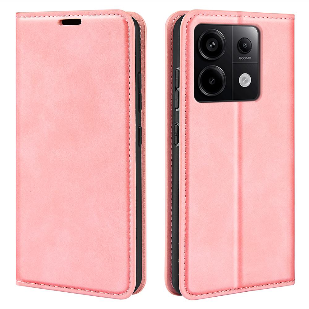 For Xiaomi Redmi Note 13 Pro 5G/Poco X6 5G Case Flip Shell PU Leather Skin-touch Phone Cover