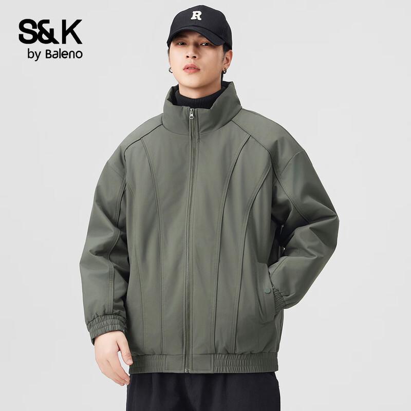 Мужская зимняя утепленная куртка Baleno S&K Collection с воротником-стойкой