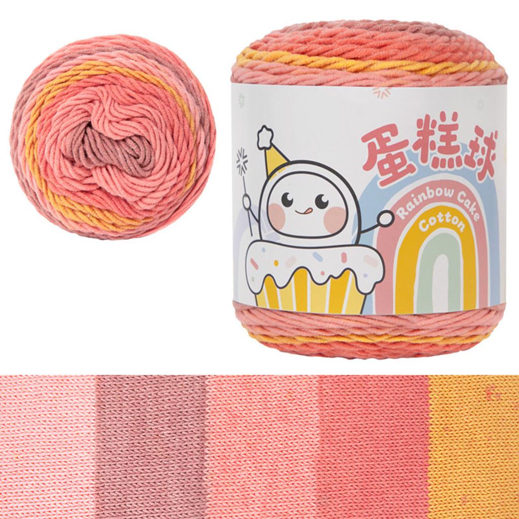 Knitting Yarn Gradient Cake Yarn Soft Yarn Gradient Crochet Yarn Cotton Yarn Fairyland Rainbow Yarn Knitting Accessories
