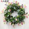 American Imitation Wreath Large Eucalyptus Wreath Butterfly Wreath Decorative Eucalyptus Leaf Door Ring Two-Color