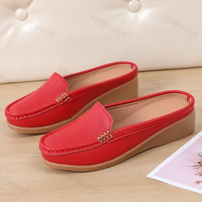 Модные женские полушлепанцы, повседневная обувь, с перфорацией, женские полулоферы, плоская обувь из искусственной кожи, мокасины, женский люксовый бренд, zapatillas mujer