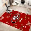 San Francisco 49ers Printed Absorbent Washable Carpet, Non-Slip Bathroom Mats, Kitchen Rugs, Yoga Mat,Living Room Entrance, Camping Picnic Rugs